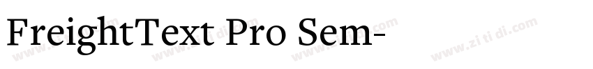 FreightText Pro Sem字体转换